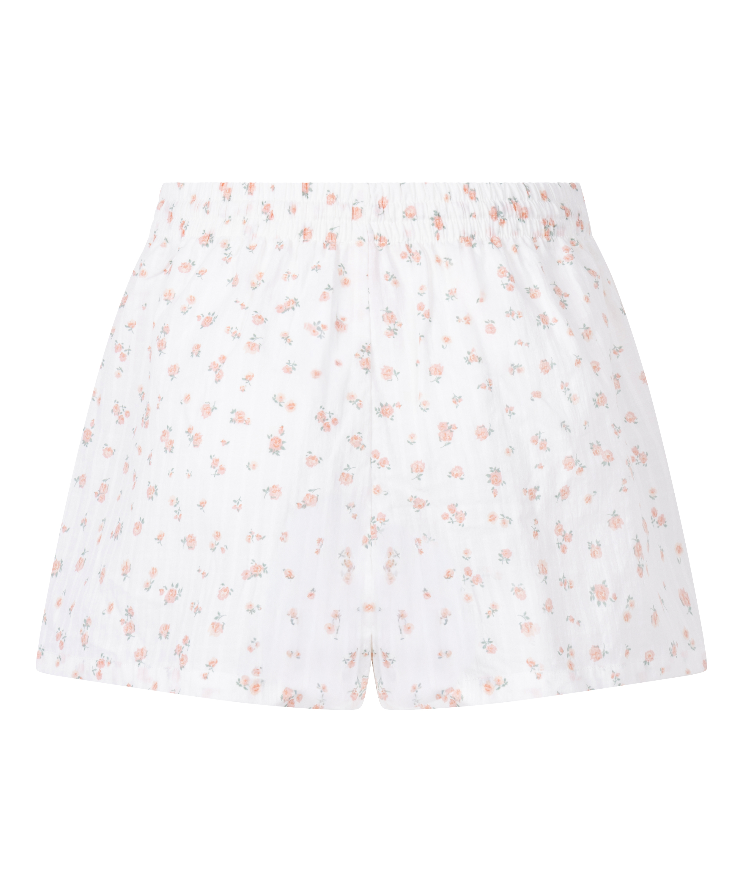 Short de pyjama tissé, Blanc, main