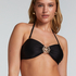 Haut de bikini Bandeau Yucatan, Noir