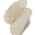 Chaussons Fake Fur, Beige
