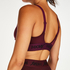 HKMX Soutien-gorge de sport The Crop Logo Level 1, Violet