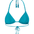Haut de bikini triangle Aqua, Vert