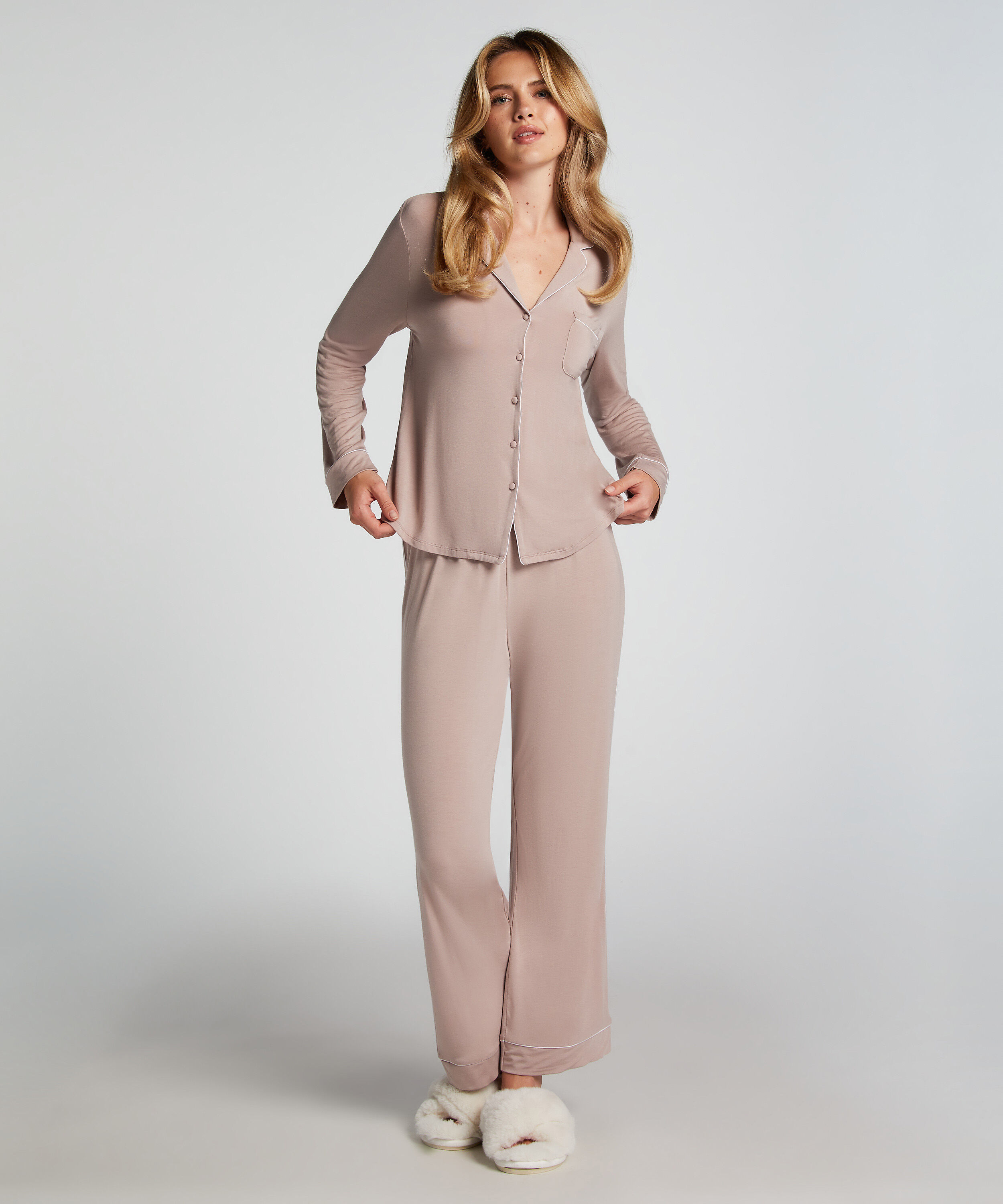 Pantalon en jersey Essential, Beige