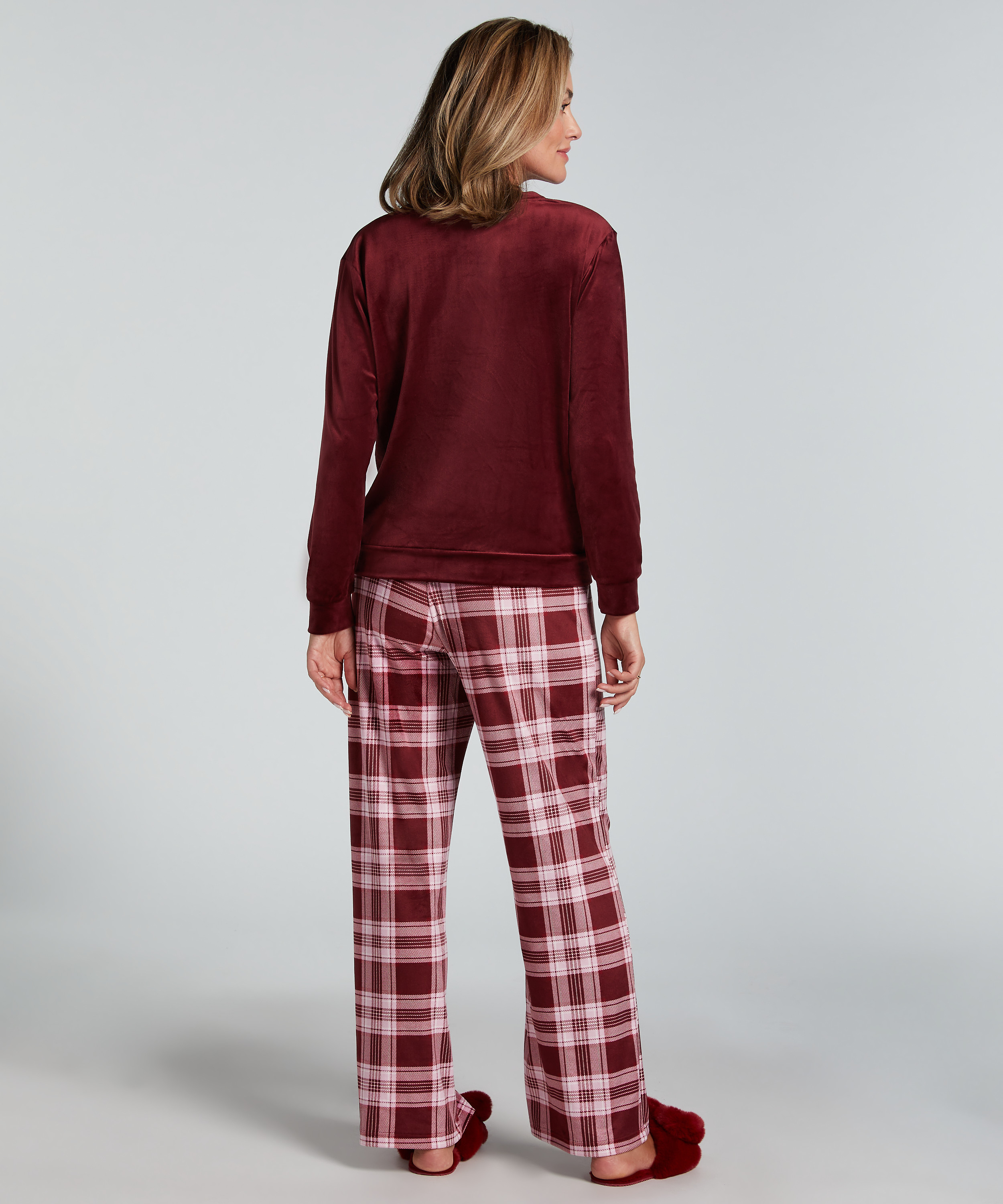 Ensemble pyjama Velours, Violet, main