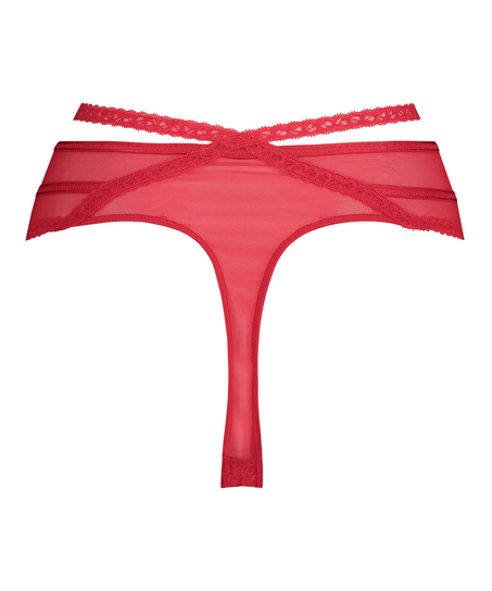 String haut Bonnie Curvy, Rouge