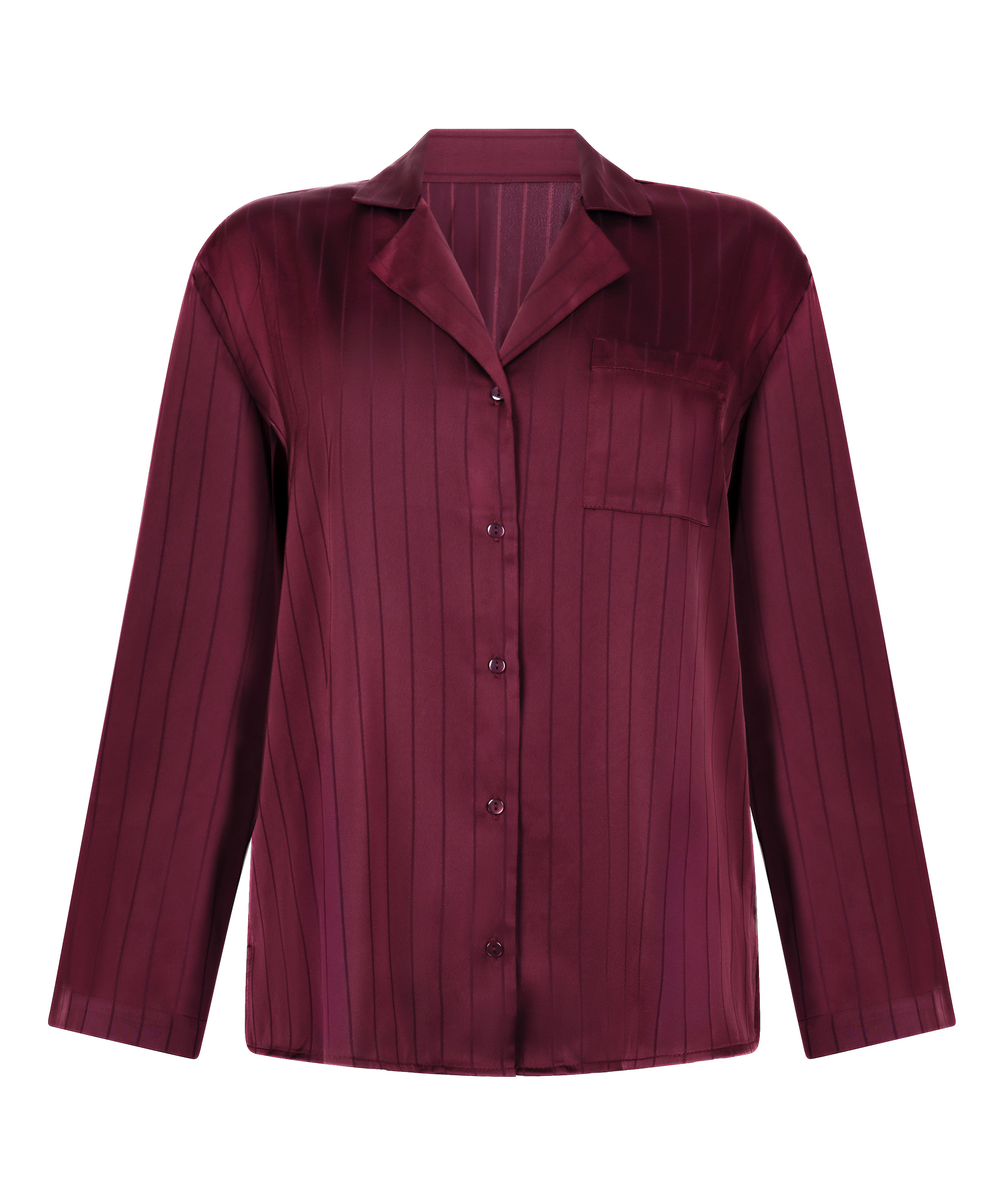 Veste en satin à rayures, Violet, main