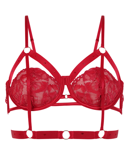 Soutien-gorge non-rembourré à armatures Jacky, Rouge