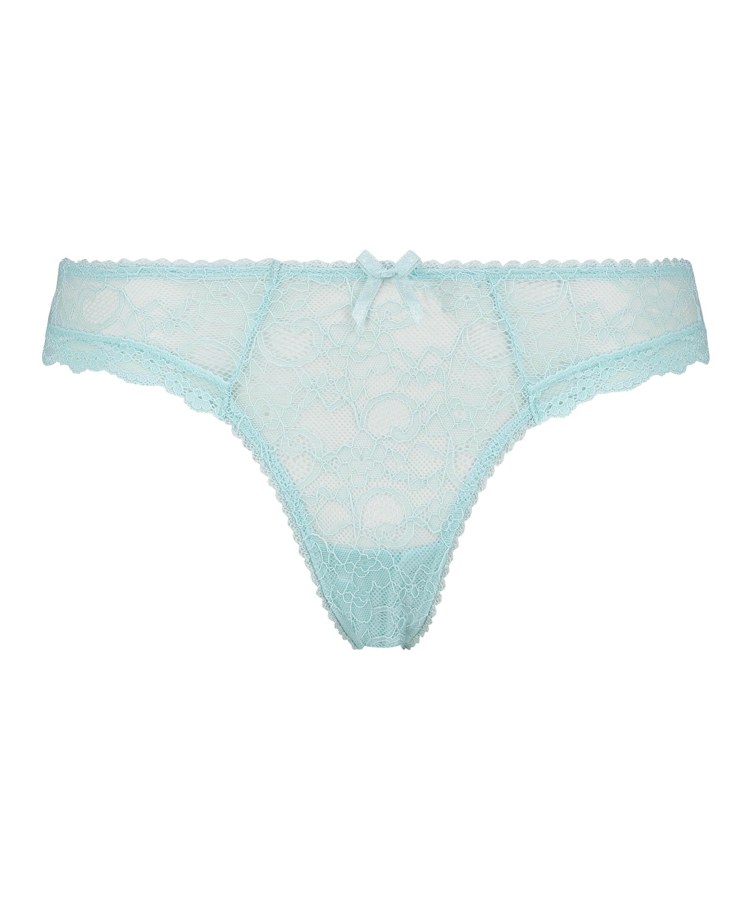 Slip brésilien Riley, Bleu, main