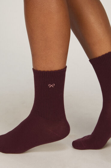 Hunkemöller Lot de 2 Paires de Chaussettes Crew en Coton Rose