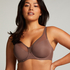 Soutien-gorge à armatures non-préformé minimiseur Nina, Marron