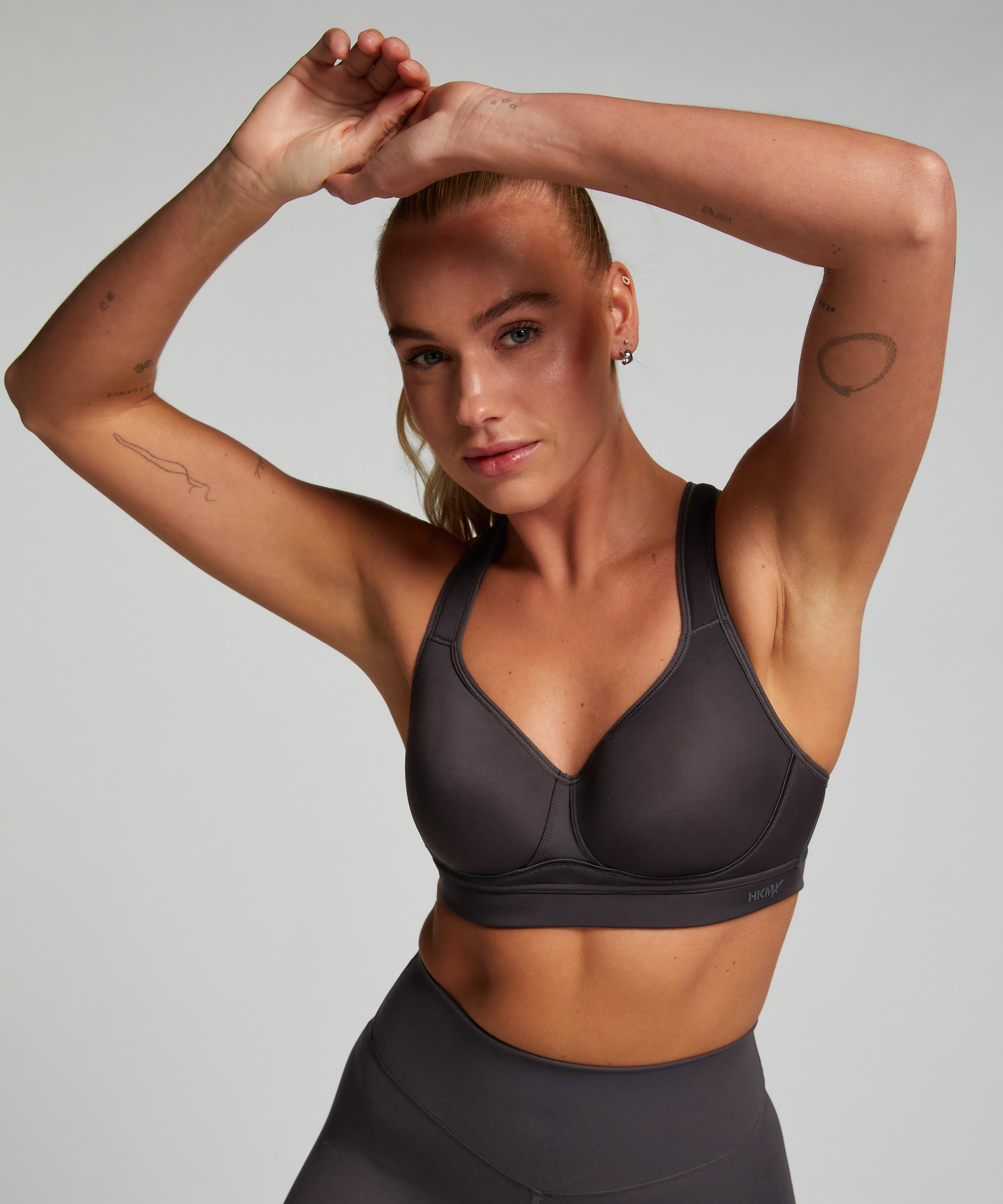 HKMX Soutien-gorge de sport The All Star Maintien niveau 2, Gris, main