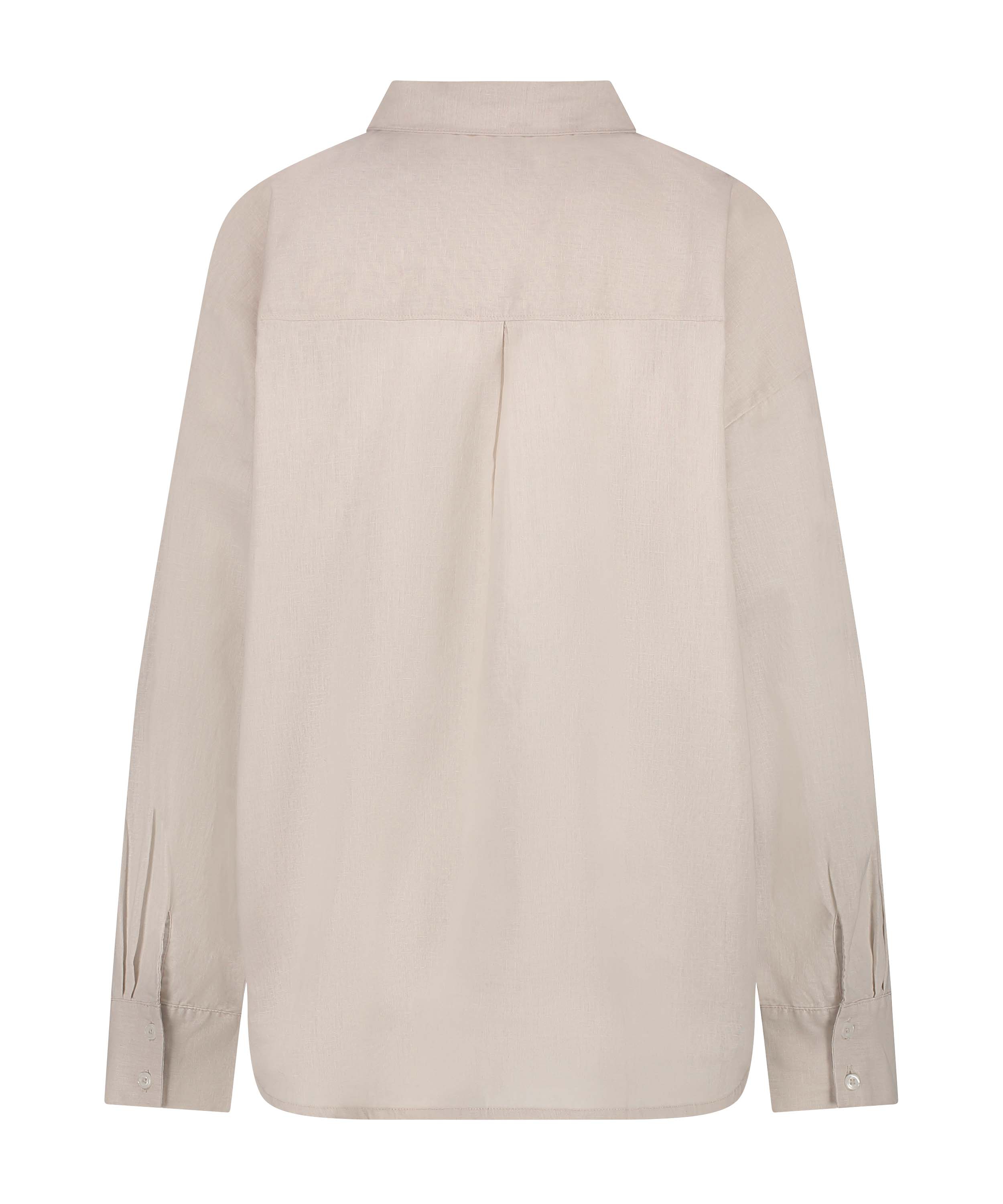 Haut de pyjama Lin, Beige, main