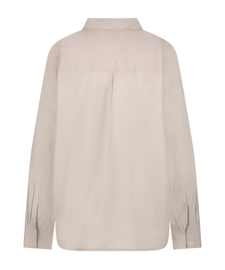 Haut de pyjama Lin, Beige