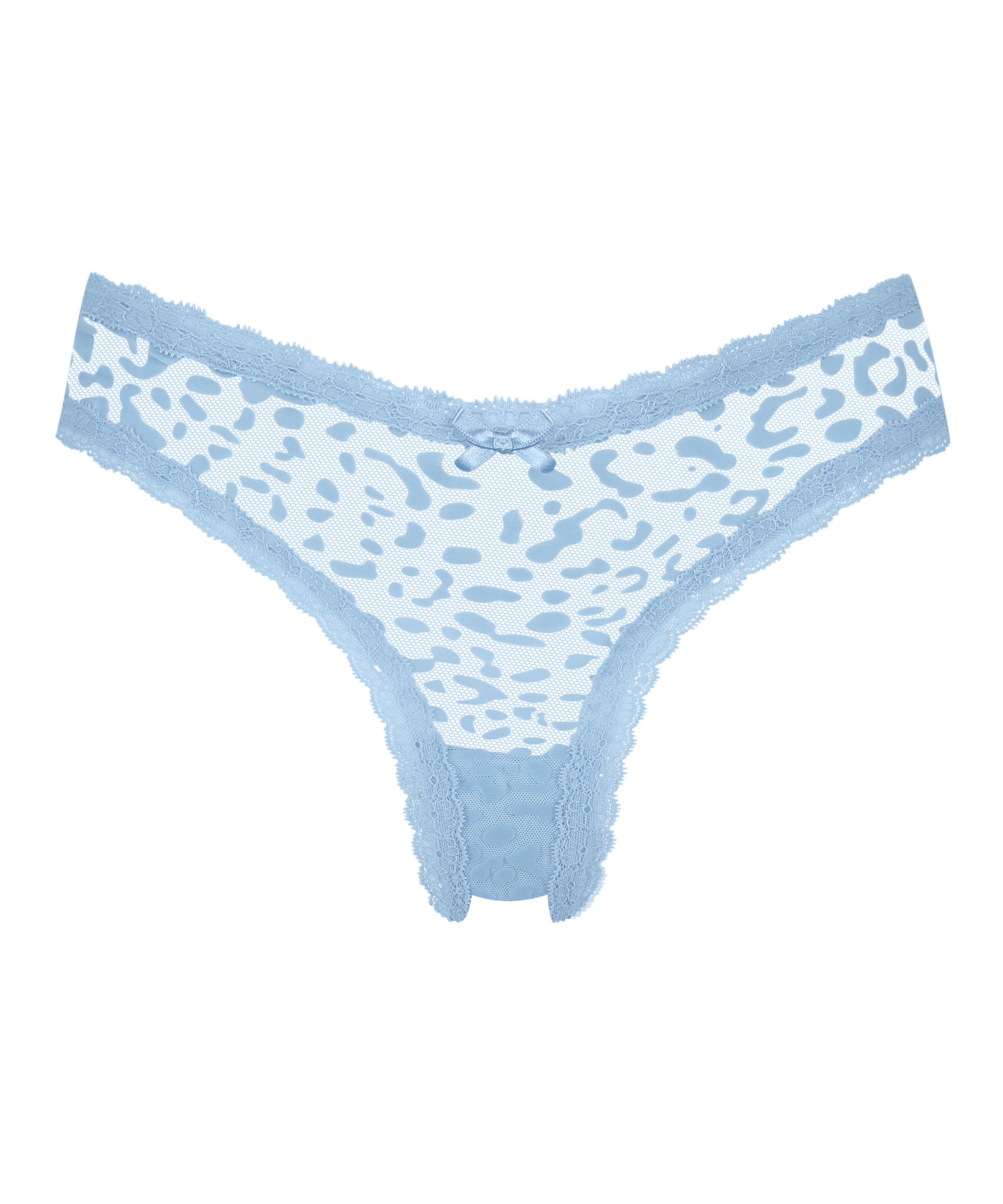 Slip brésilien V-shape Zena, Bleu, main