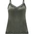 Camisole velours Dentelle, Vert