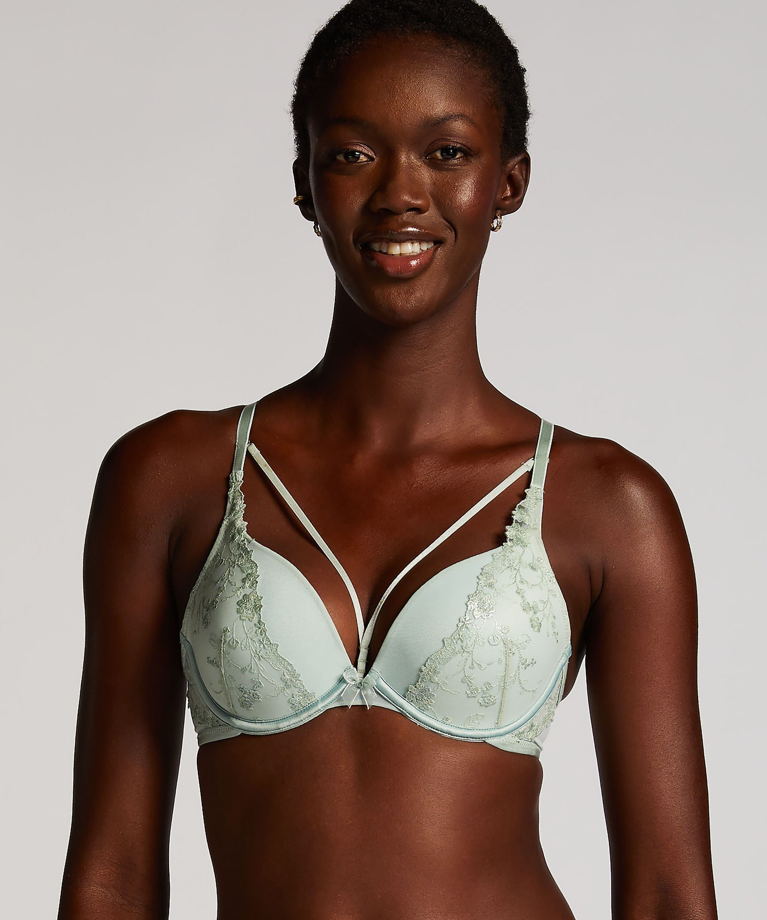 Soutien-gorge &agrave; armatures pr&eacute;form&eacute; push-up Lillia, Vert