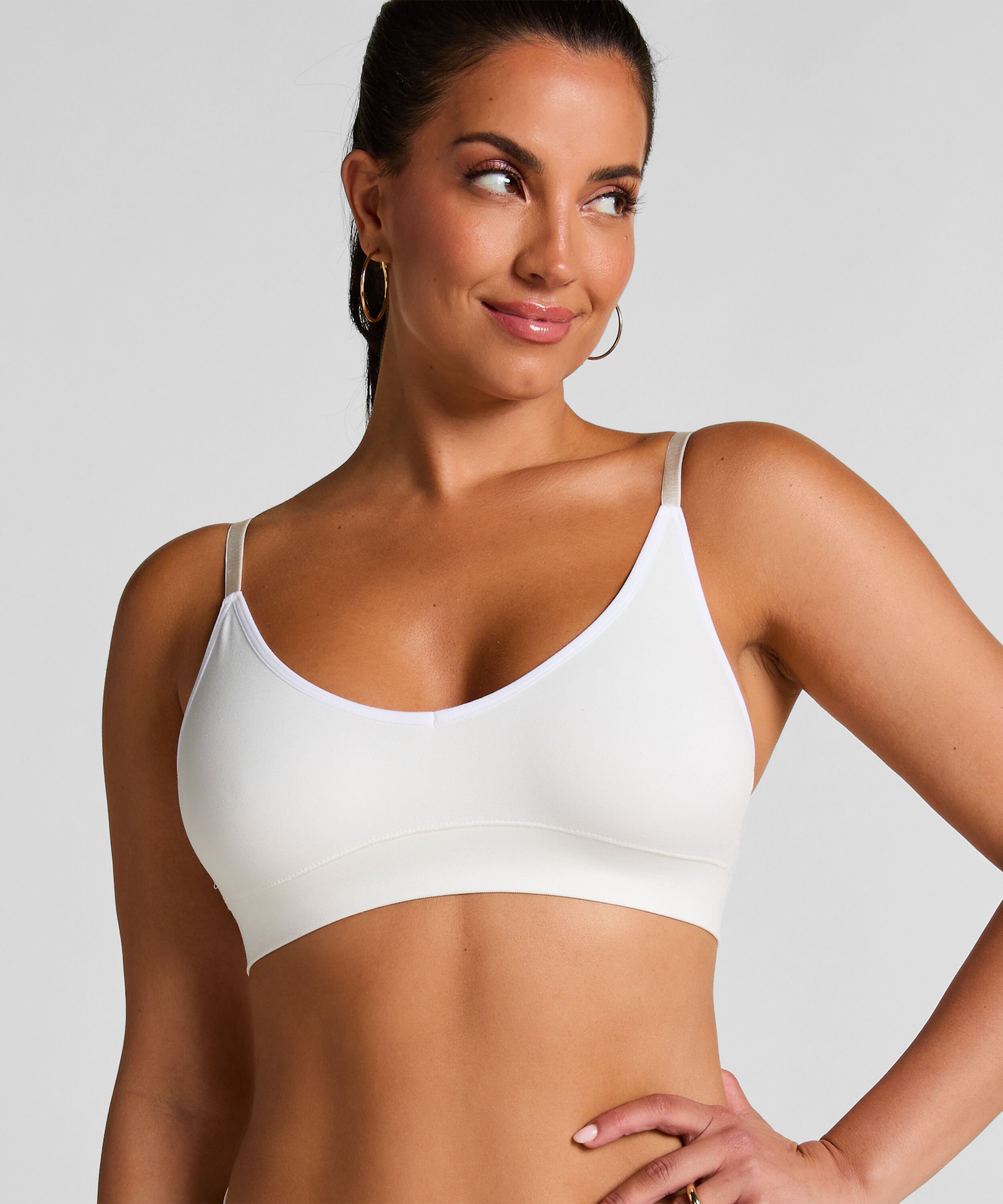 Brassière triangle Dide, Blanc
