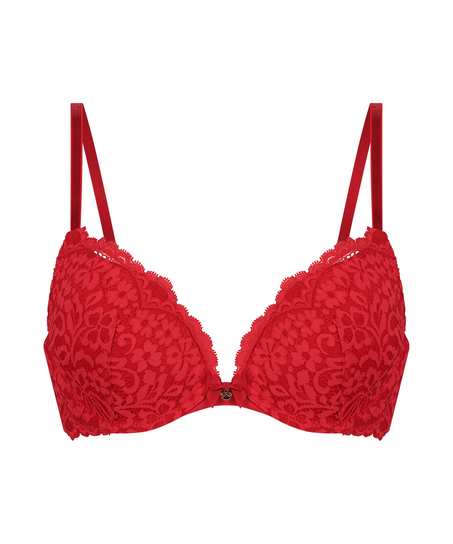 Soutien-gorge push-up à armatures rembourré Rose, Rouge