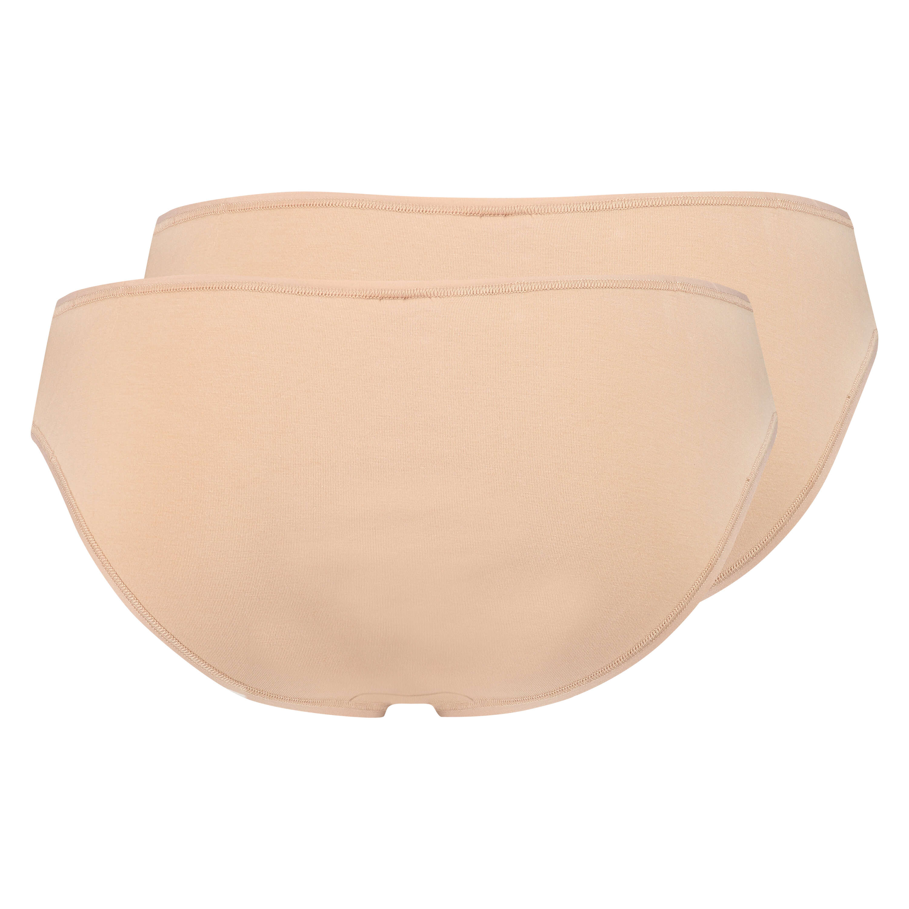 Lot de 2 slip Kim Cotton, Beige, main
