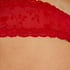 Slip br&eacute;silien V-shape Mesh, Rouge