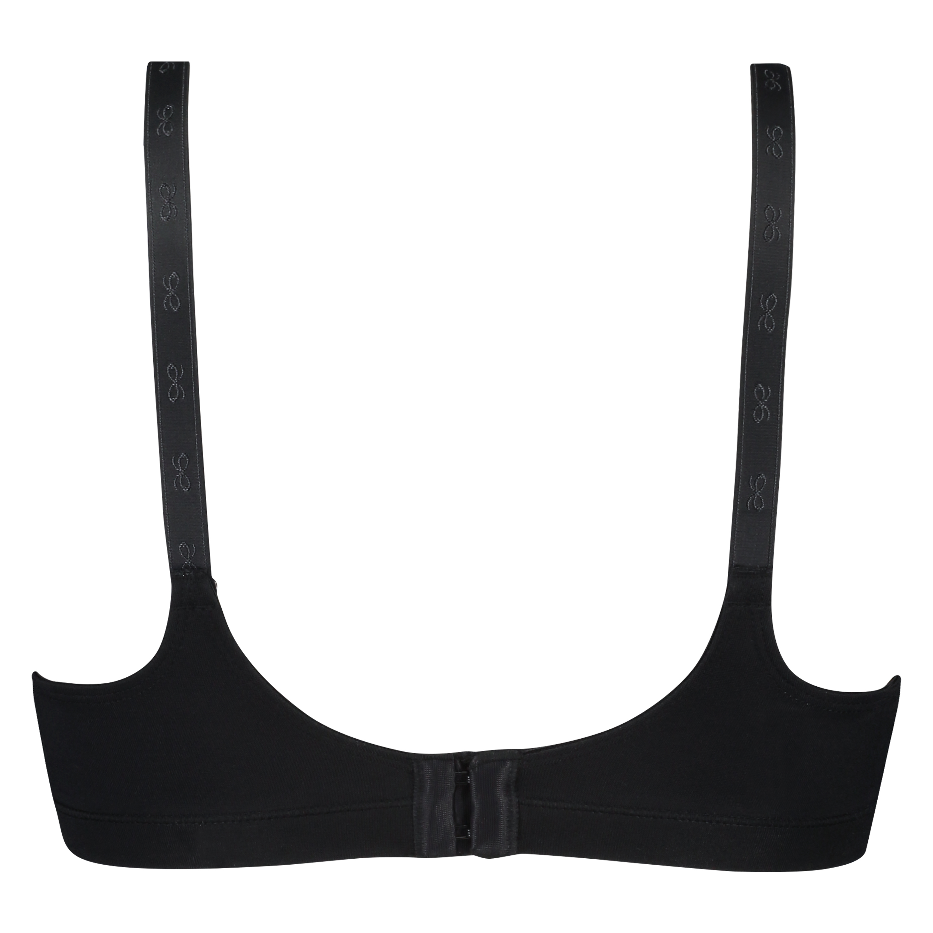 Soutien-gorge sans armature non-préformé, Noir, main