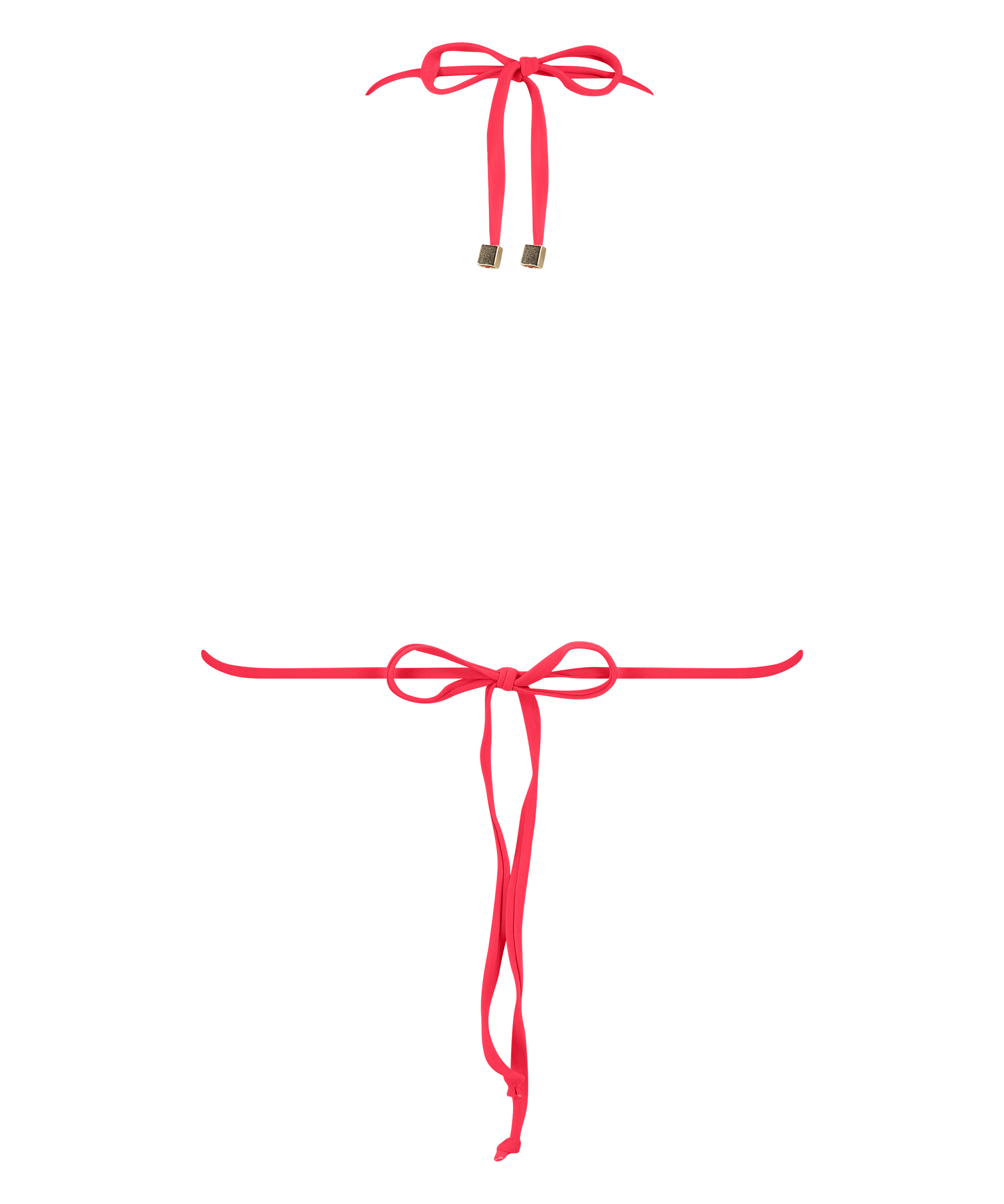 Haut de bikini triangle Doha, Rouge, main