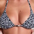 Haut de bikini triangle Lobos, Noir