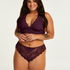 Slip brésilien échancré Heira Curvy, Violet
