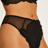 Slip brésilien haut Liberty, Noir