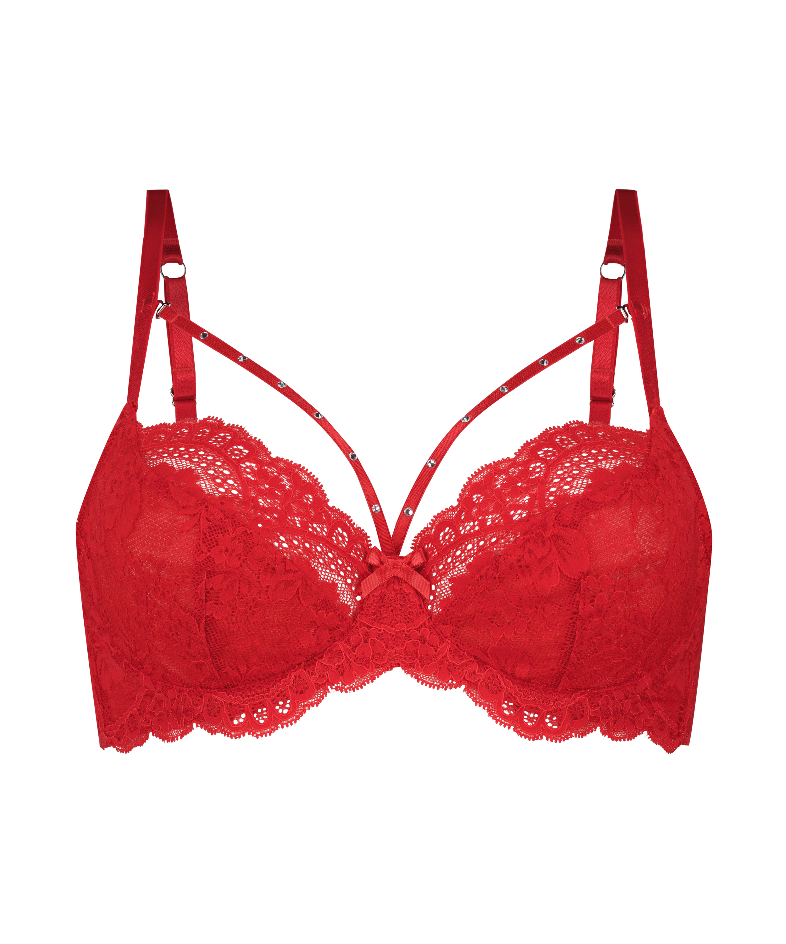 Soutien-gorge à armatures non-préformé Mariah, Rouge, main
