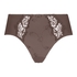 Slip taille haute Diva, Marron