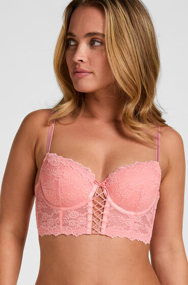 Hunkemöller Padded Underwired Longline Bra Aveline Rose