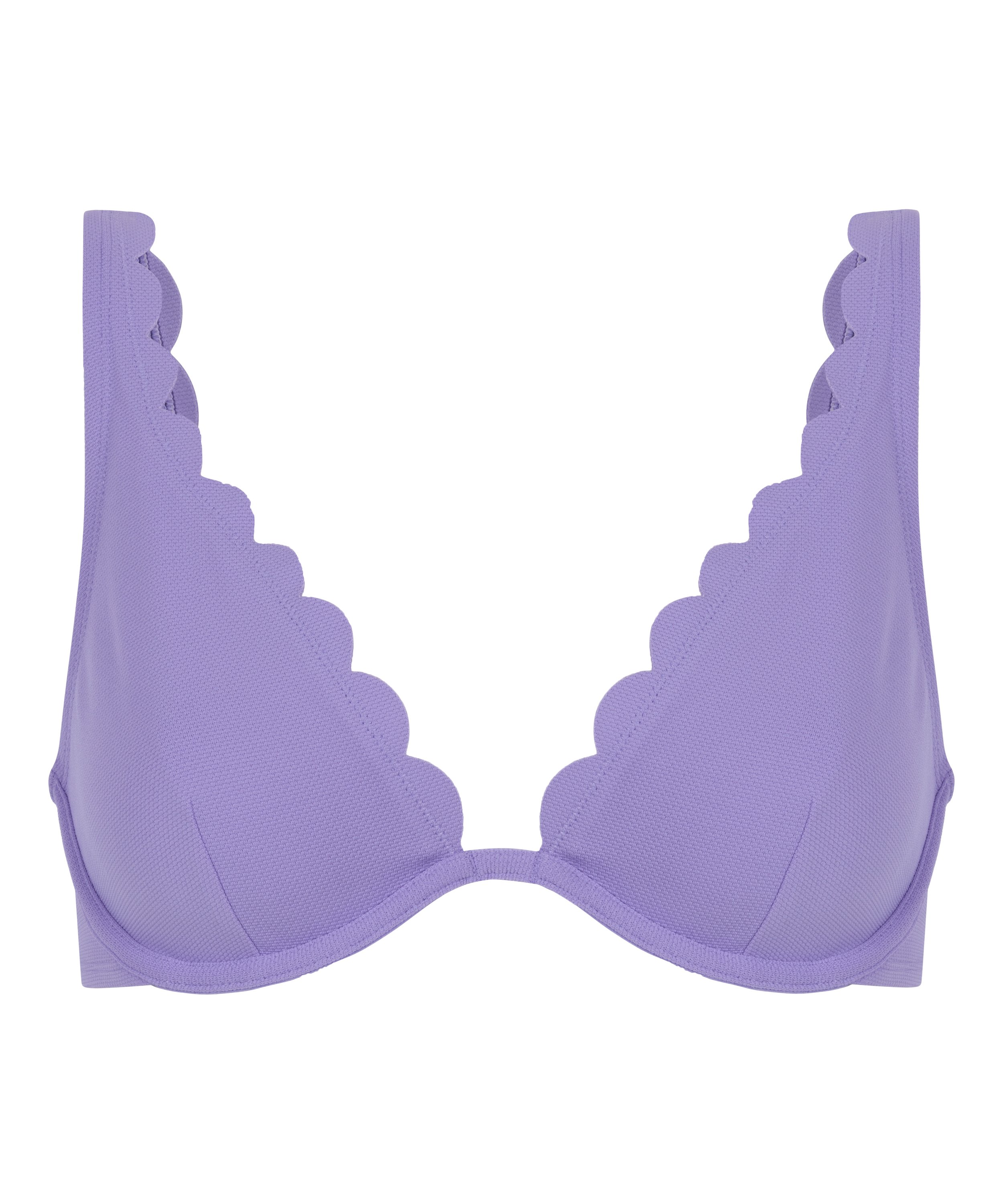 Haut de bikini à armatures non préformé Scallop, Violet, main