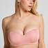 Soutien-gorge push-up sans bretelles à armatures préformé Smooth, Rose