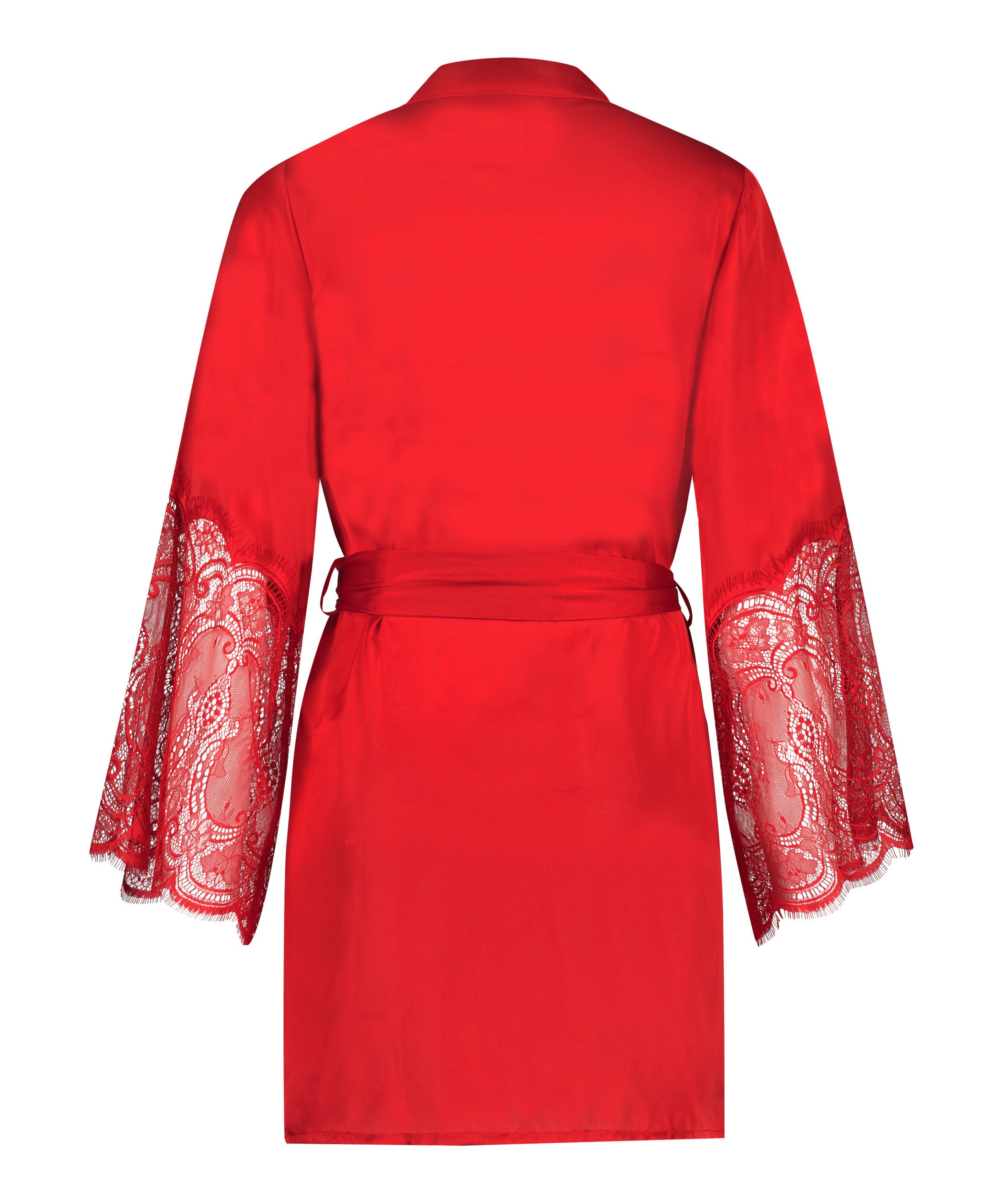 Kimono Satin, Rouge, main