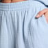 Short en mousseline, Bleu
