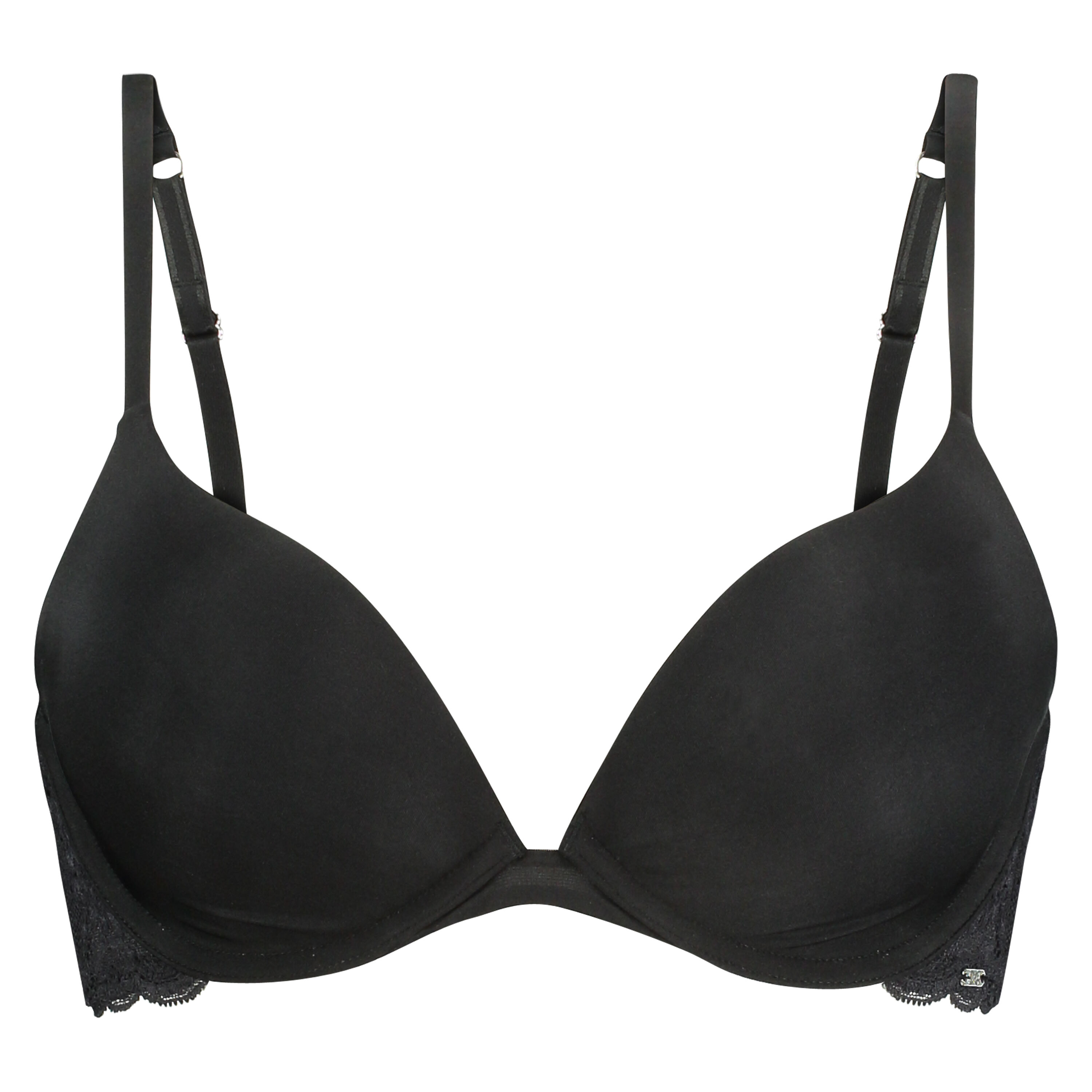 Soutien-gorge &agrave; armatures pr&eacute;form&eacute; push-up Angie, Noir