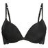 Soutien-gorge &agrave; armatures pr&eacute;form&eacute; push-up Angie, Noir