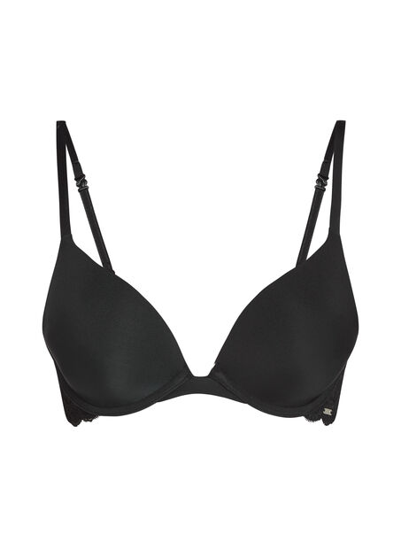 Soutien-gorge &agrave; armatures pr&eacute;form&eacute; push-up Angie, Noir