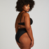 Slip de Bikini Rio Scallop, Noir