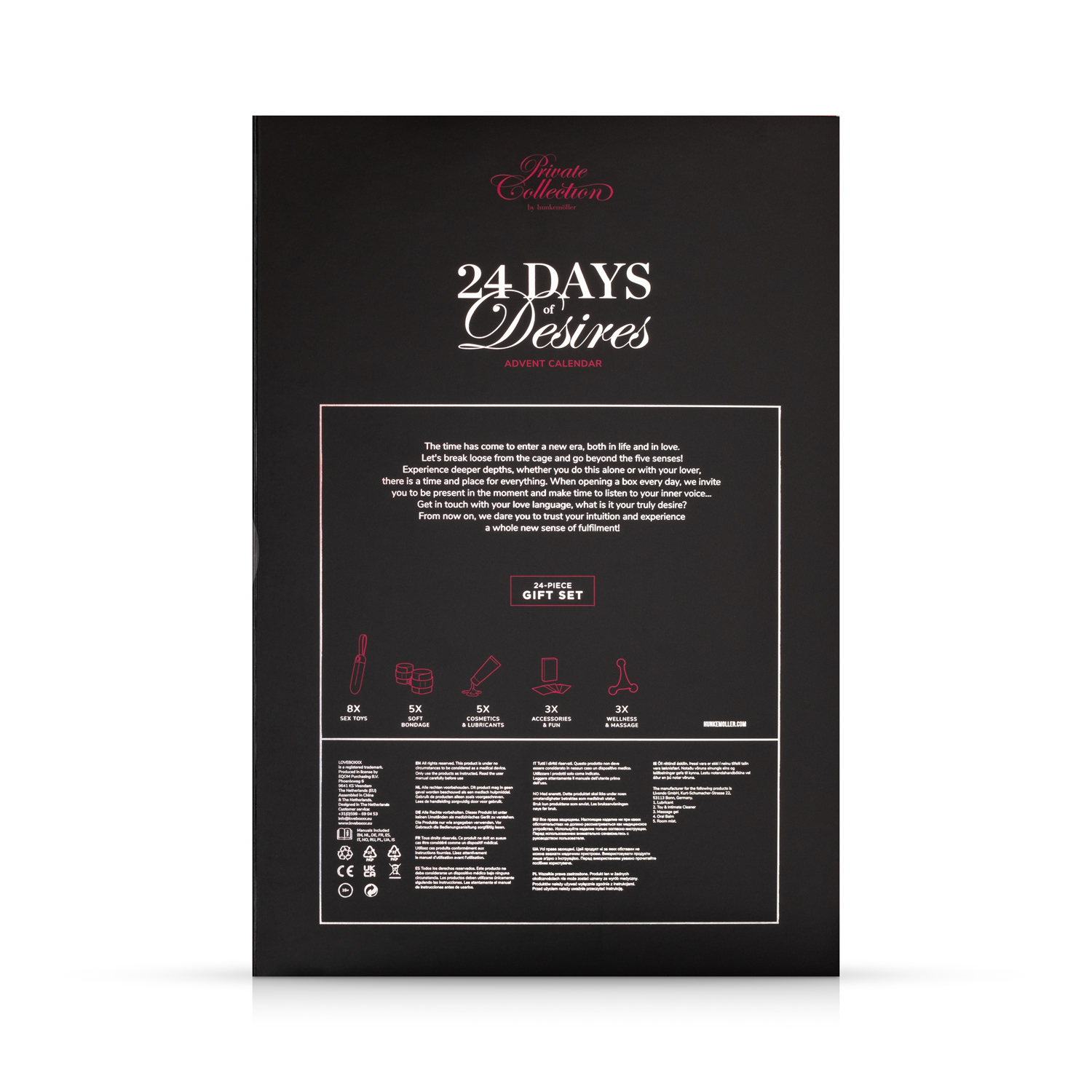 Private Naughty & Nice Calendrier de l'avent, Rouge, main