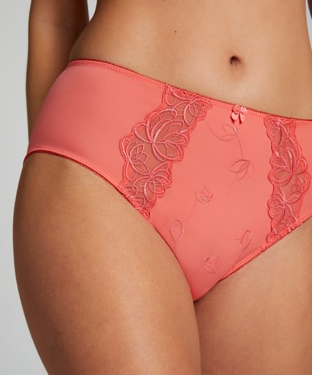 Slip taille haute Diva, Rose