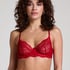 Soutien-gorge non-rembourr&eacute; &agrave; armatures Isabelle, Rouge