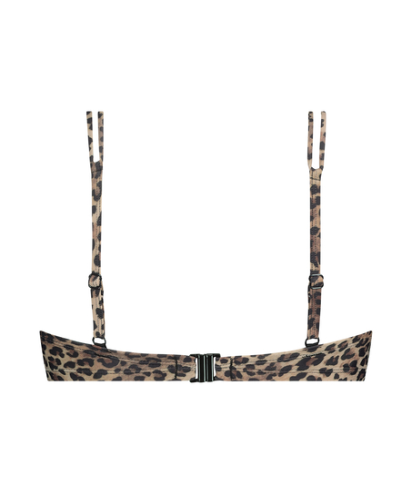 Haut de bikini push-up Cannes, Marron