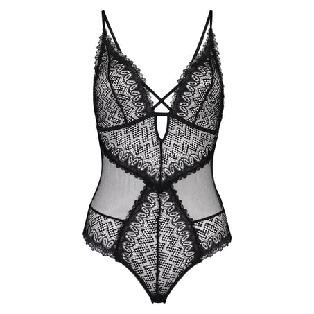 Body Géo Lace, Noir