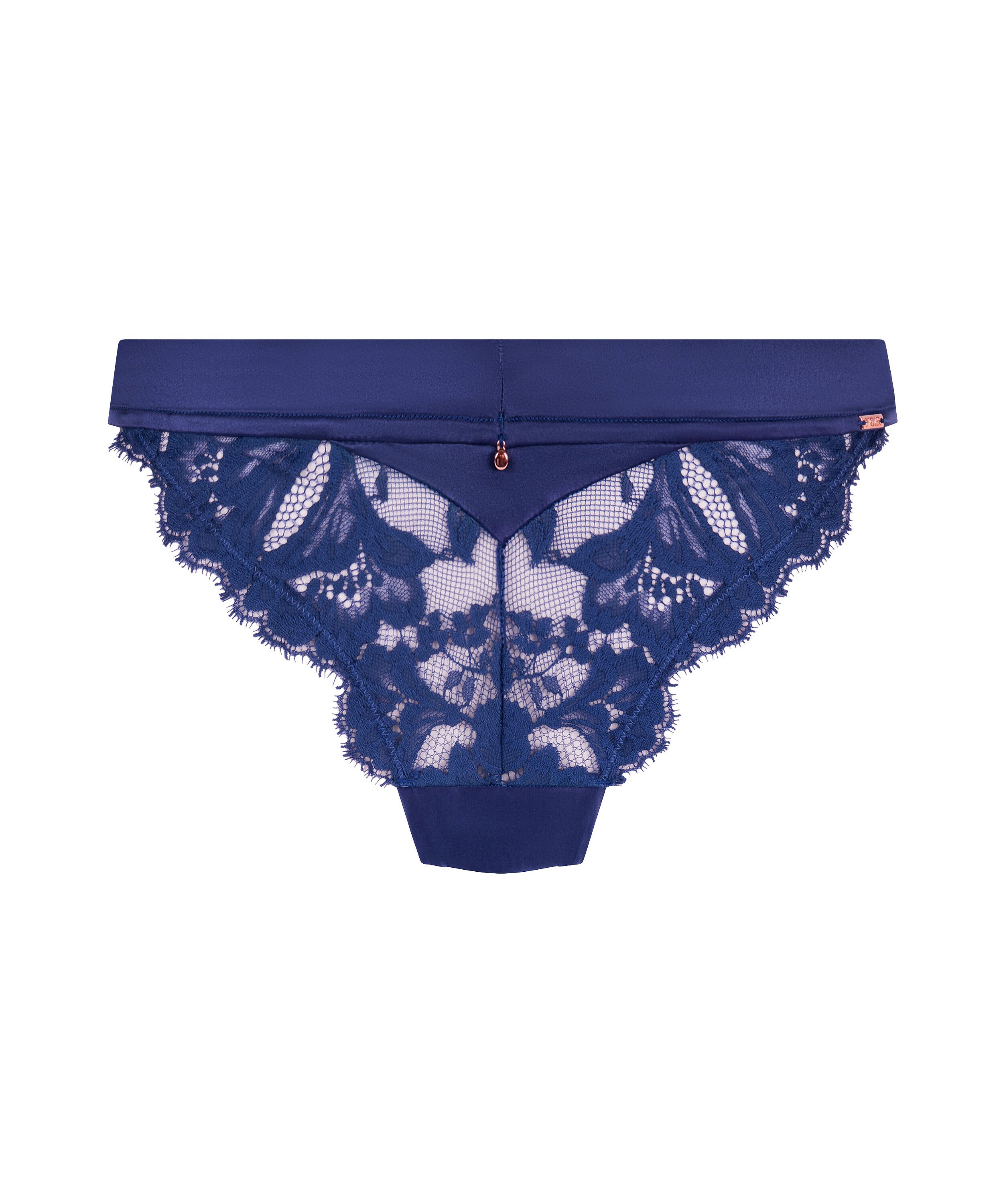 String jambe haute Grace, Bleu