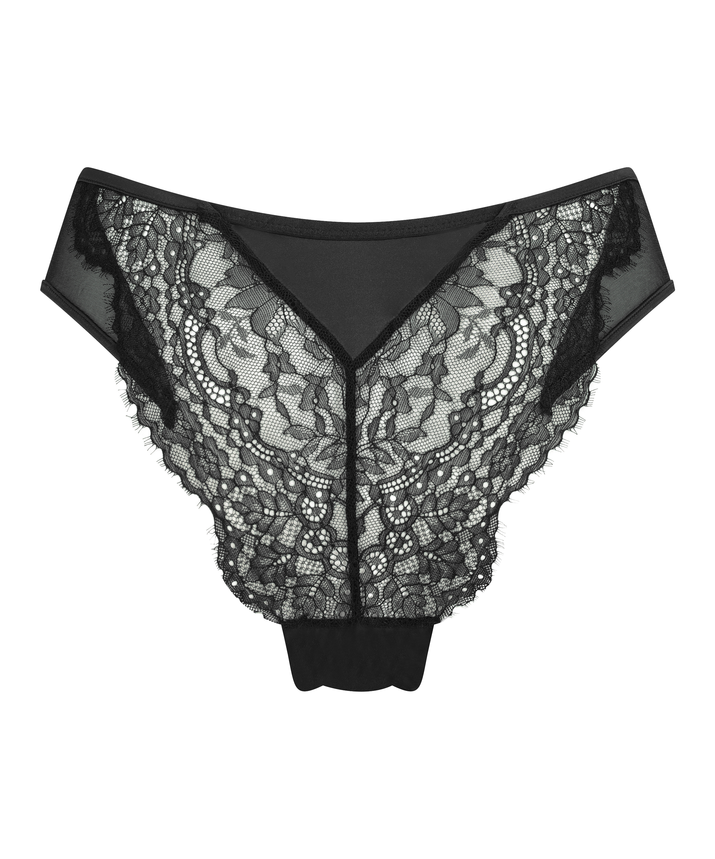 Slip brésilien Nicole, Noir, main