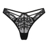 Slip brésilien échancré Clara, Noir
