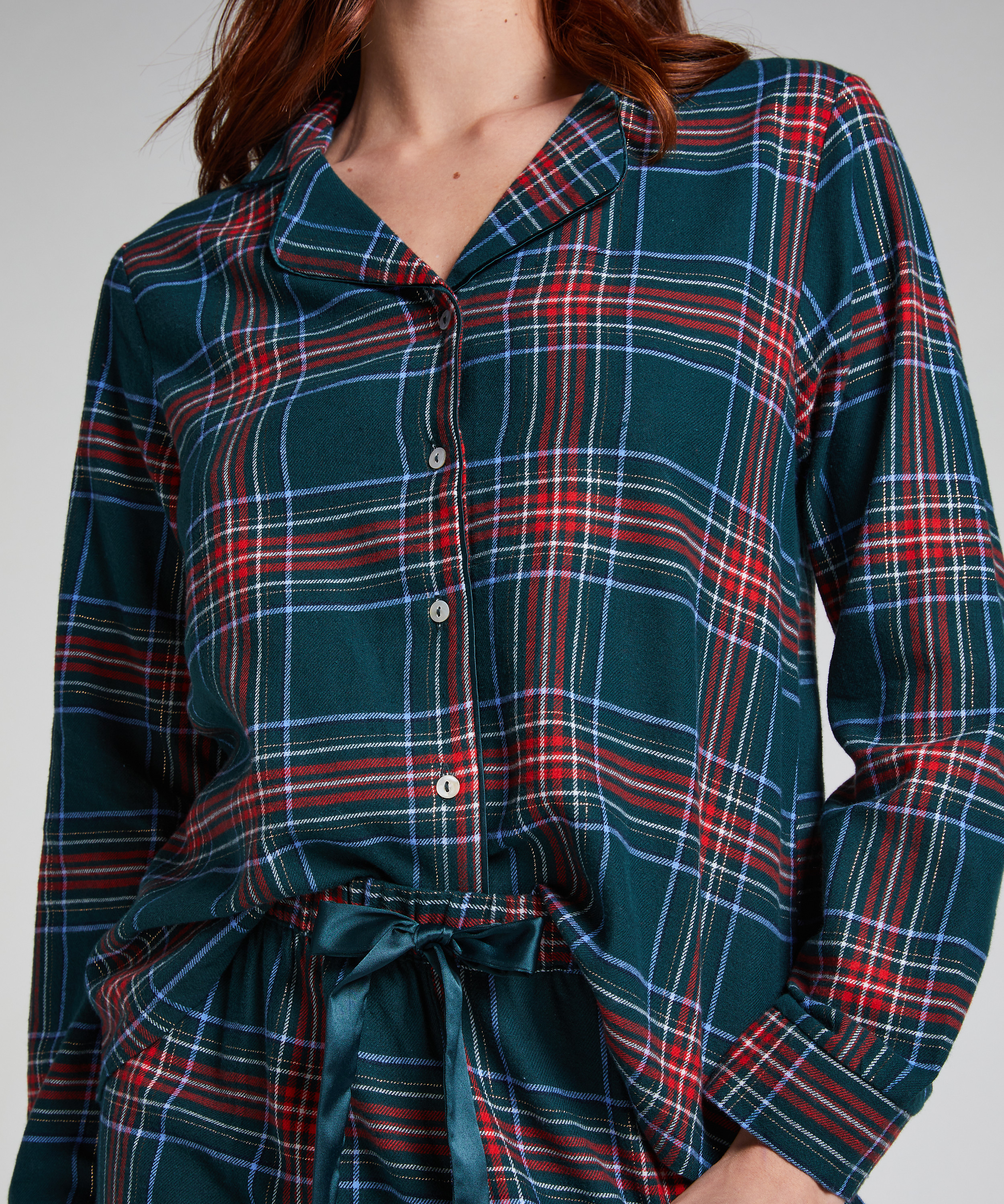 Ensemble pyjama Flannel, Vert, main