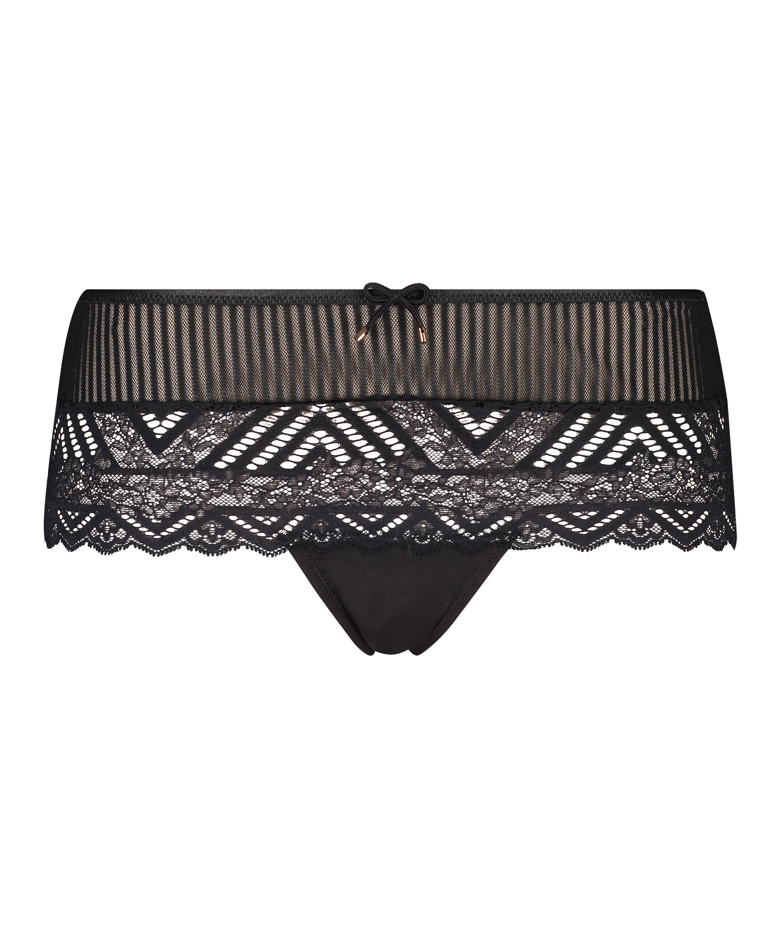 Boxerstring taille haute Lenix I AM Danielle, Noir, main