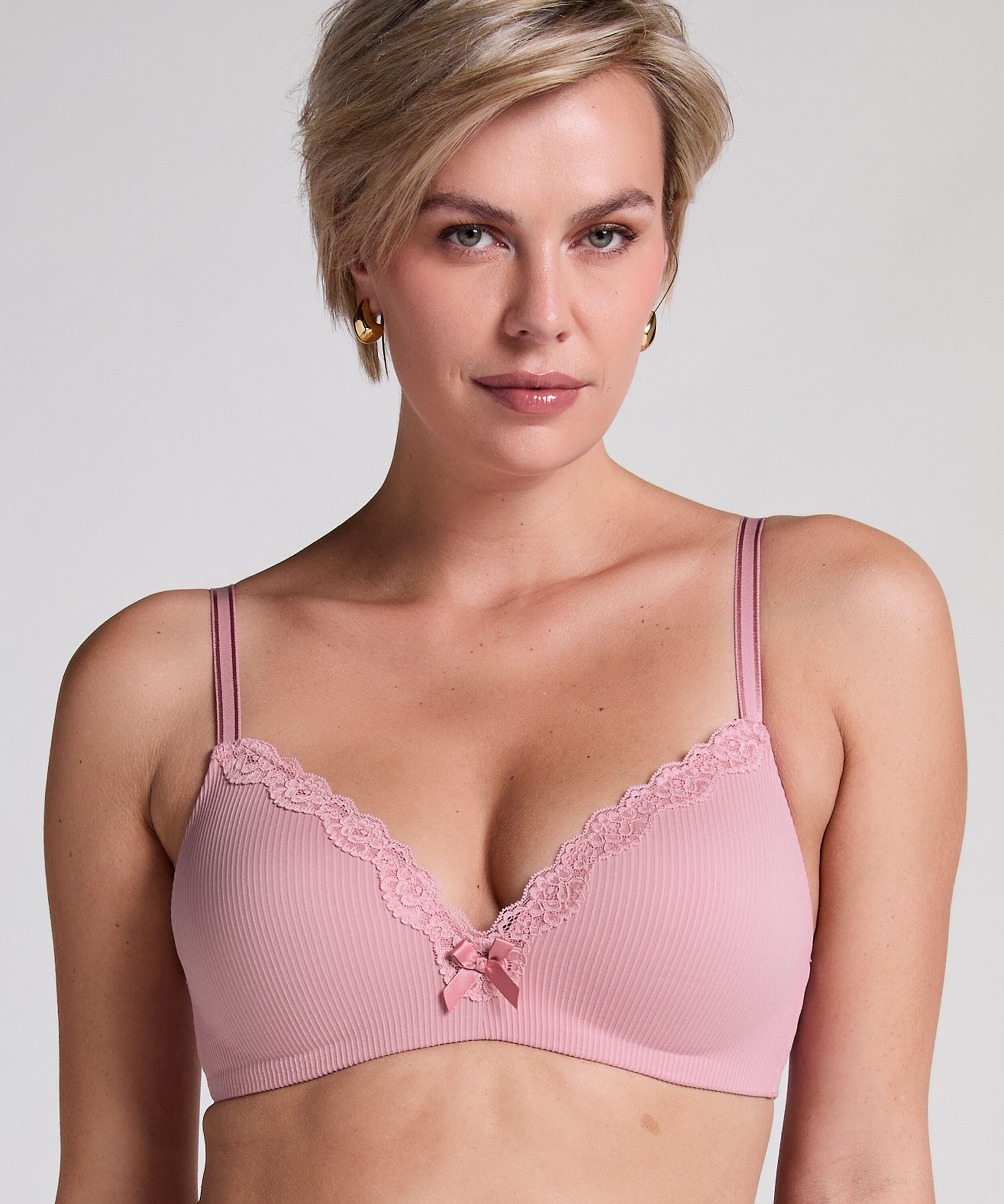 Soutien-gorge sans armatures préformé Lola, Rose